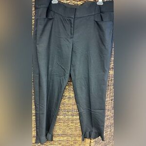 Lane Bryant- Elegant Black Women's Pants, Size:16, Ruffle bottom legs, Pre-Owned